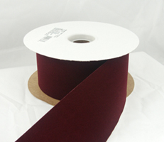 Burgundy Velvet Christmas Ribbon waterproof #40